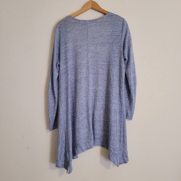 Artisan NY 100% Linen Open Front Lightweight Cardigan Blue - Picture 10 of 13